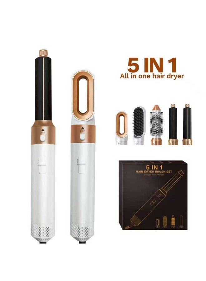 5-in-1 Hair Dryer Brush Set – Multi-Styler with Curling, Smoothing & Volumizing Attachments